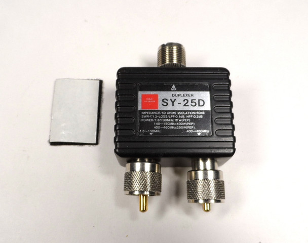 Gold Antenna SY-25D Duplexer for 1.8-150 MHz & 400-460 MHz NEW