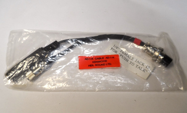 Heil Sound AD-1-K,  Kenwood Headset Adapter for Kenwood/Elecraft/Alinco New in Package