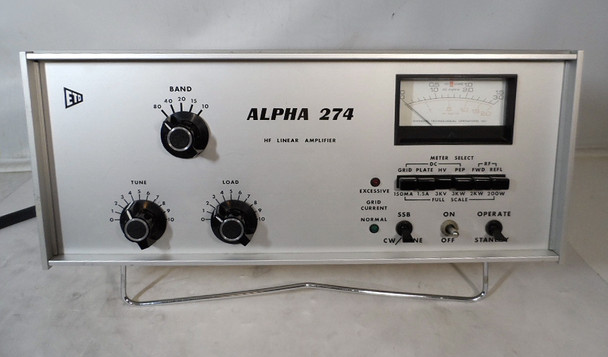 ETO Alpha 274 HF Linear Amplifier, Three Tube Version 10-80 meters with  Manual Tuning System in Excellent Condition