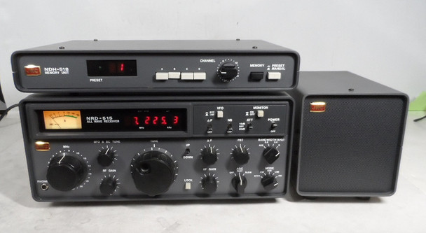 JRC NRD-515 Premium All Band Receiver with the NDH-518 Digital Memory Unit & NVA-515 Speaker All in Collector Quality Condition