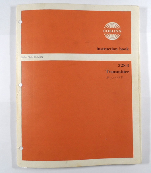 Collins 32S-3 Original Instruction Manual  Jan 1968 #9