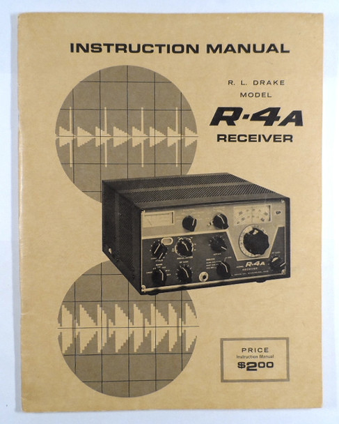 RL Drake R-4A Receiver Original Instruction Manual 12 Tube Version in Excellent Condition #5