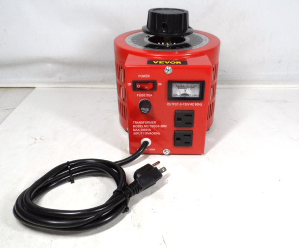 Vevor 20 Amp Variac 0 to 130 Volts AC with Volt Meter Like New Condition