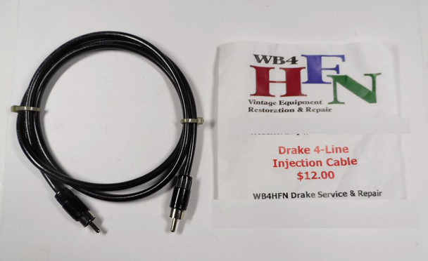 RL Drake WB4HFN, 4-Line High Quality Injection or Antenna Cable New