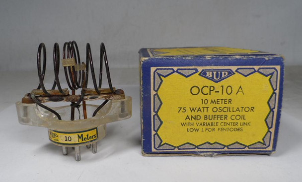 Bud OCP-10A, 10 Meter 75 Watt Oscillator and Buffer Coils in Excellent Condition in Box #1
