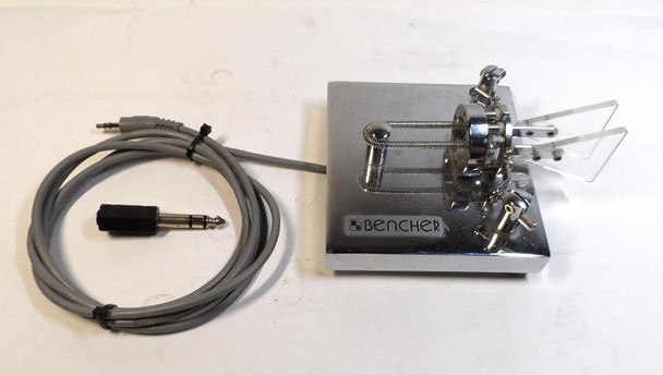 Bencher BY-2 Chrome Iambic CW Paddle in Excellent Condition