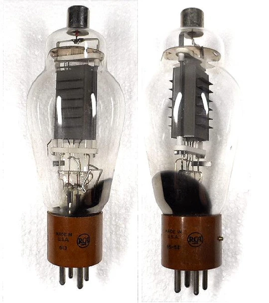 RCA JAN 811A Vacuum Tubes, Pair NOS, Date Codes 613 & 6552, Tested Full RF Output, Vintage Military RCA 811A Transmitter Tubes