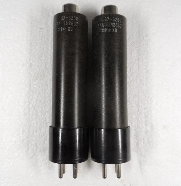 Premium Pair of NOS IR 1N2637 Solid State Rectifiers.
Upgrade your vintage gear with these New Old Stock International Rectifier 1N2637 units. Direct plug-in replacements for 866A and 3B28 mercury-vapor tubes. Rated at 10.4kV PIV and 750mA. Original factory boxes included. Perfect for Drake, Johnson, and Collins amplifiers. Shop at Nationwide Radio for authentic, high-voltage reliability.