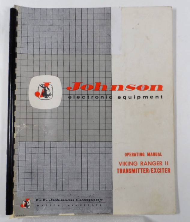 EF Johnson Viking Original Ranger II Operating Manual in Excellent ...