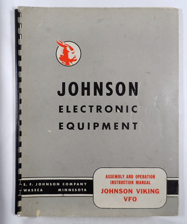 EF Johnson Viking VFO Model 122 Original Operating Manual in Excellent