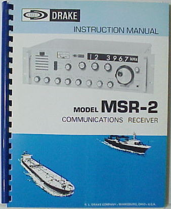 Drake MSR-2 Operation Manual Reproduction