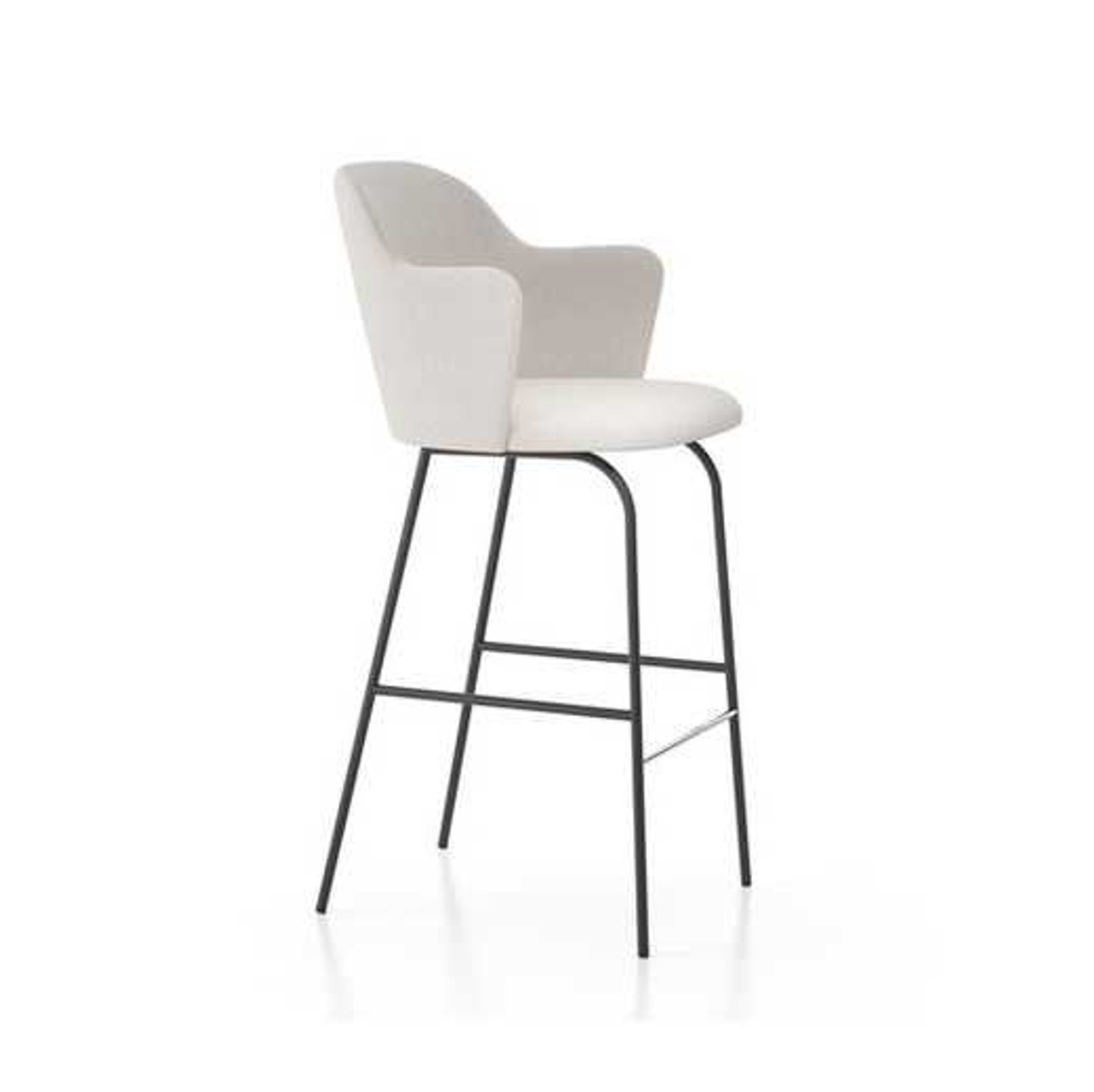Aleta Stool with High Back
