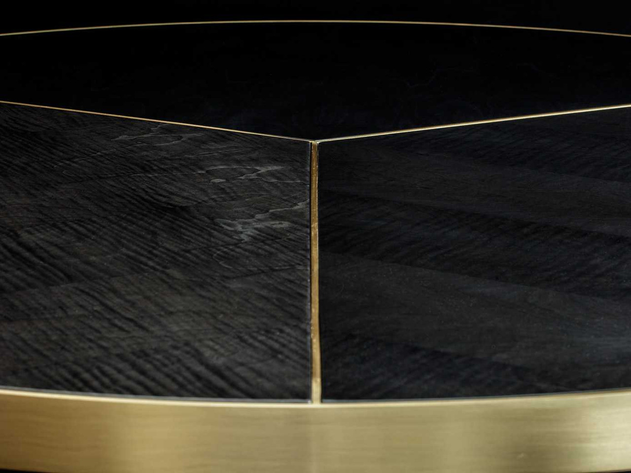 Round wood table