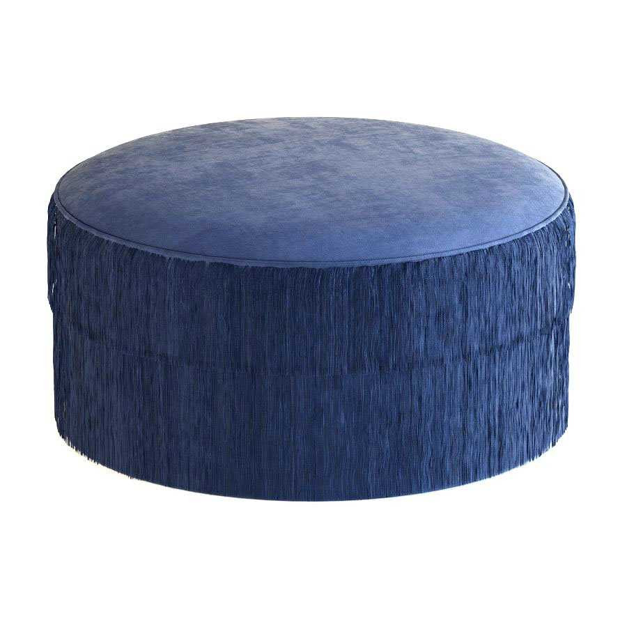 Fringes round ottoman