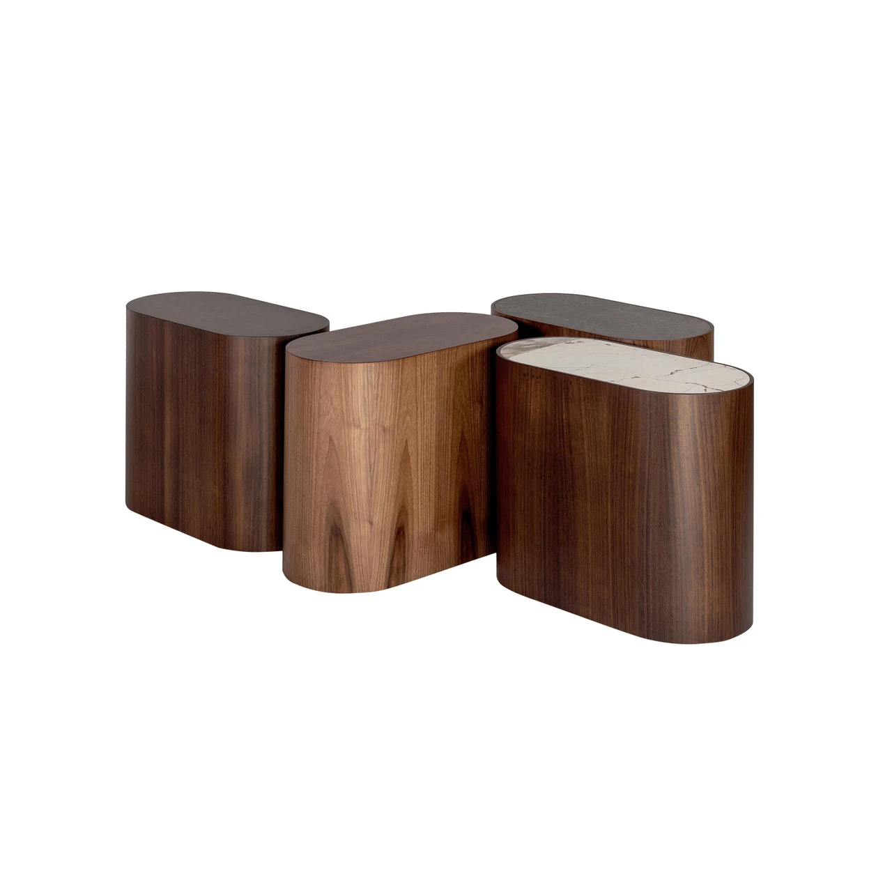 Oval wood table