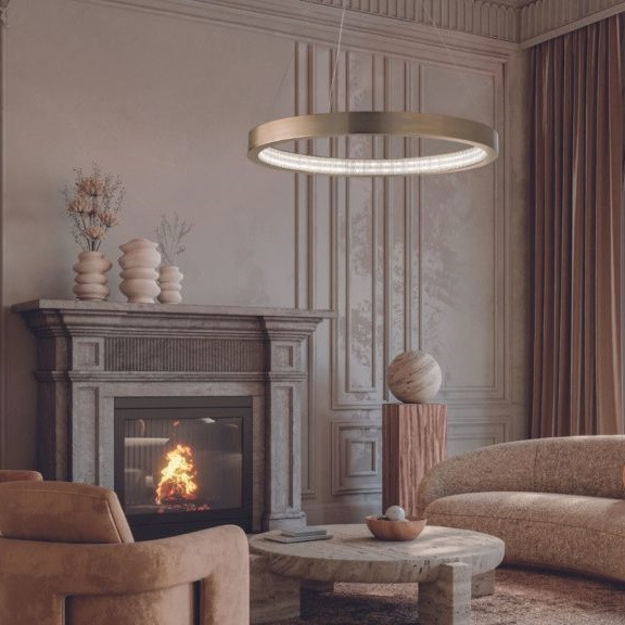 Libe Round Linear Suspension Lamp