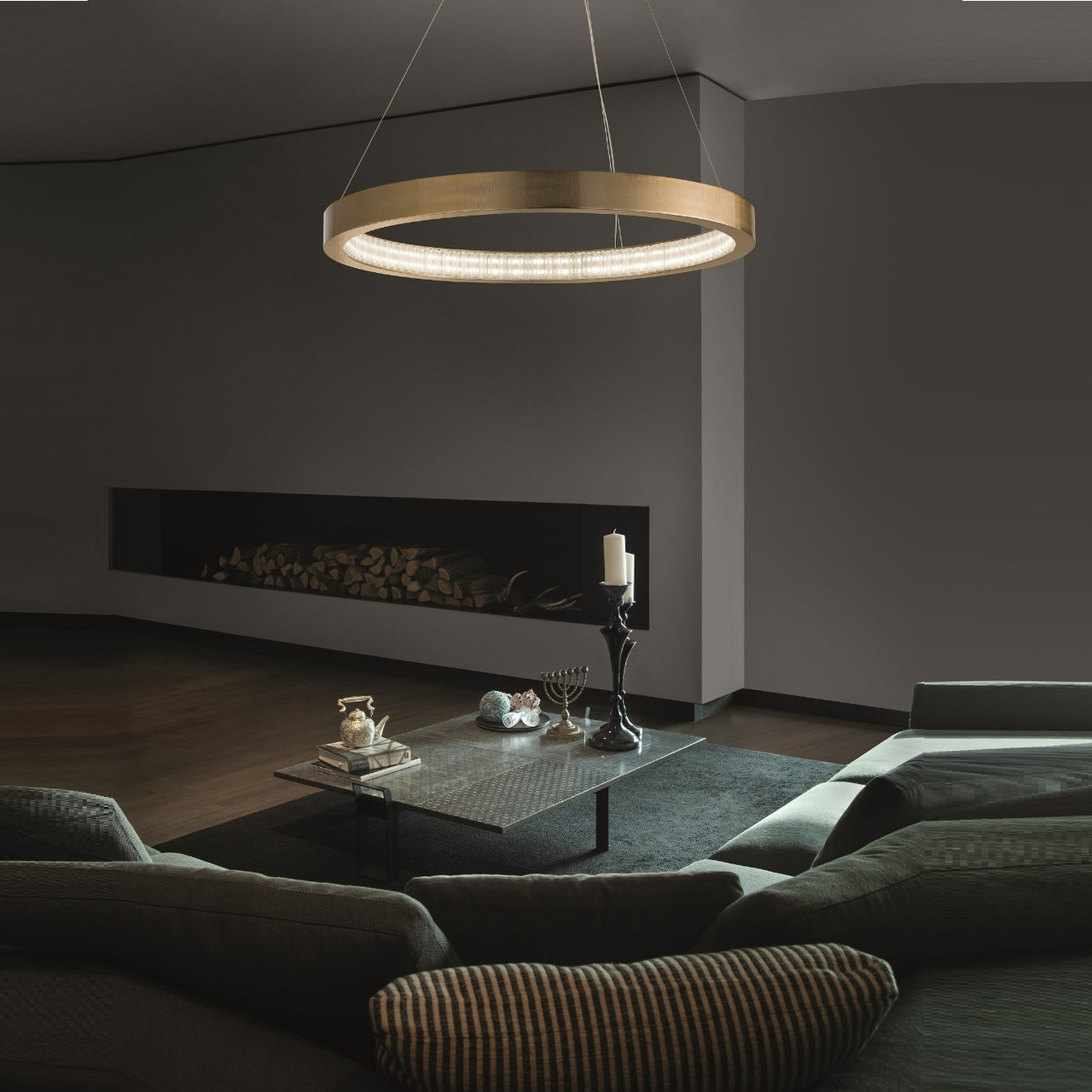 Libe Round Linear Suspension Lamp