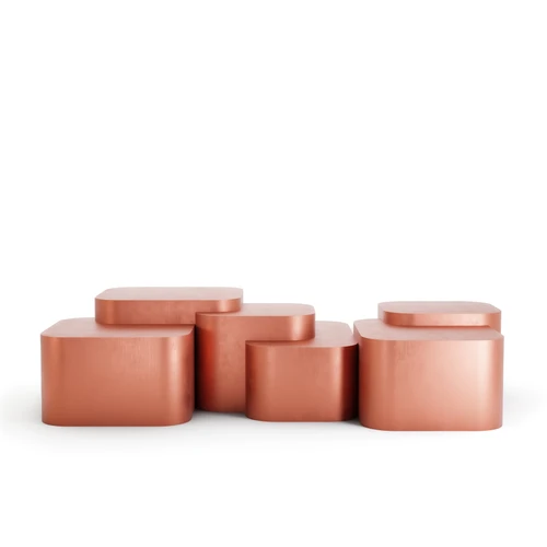 Platea Metalica Brushed Copper