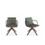 Noha Swivel Wood Chair