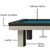 Leather Pool Table