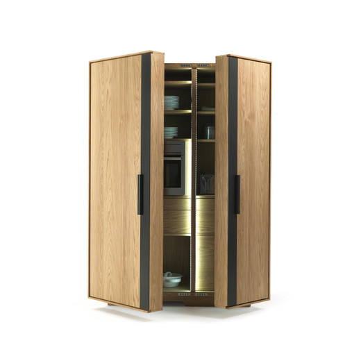 Cambusa cook solid wood cabinet - Cookware storage or coffee bar