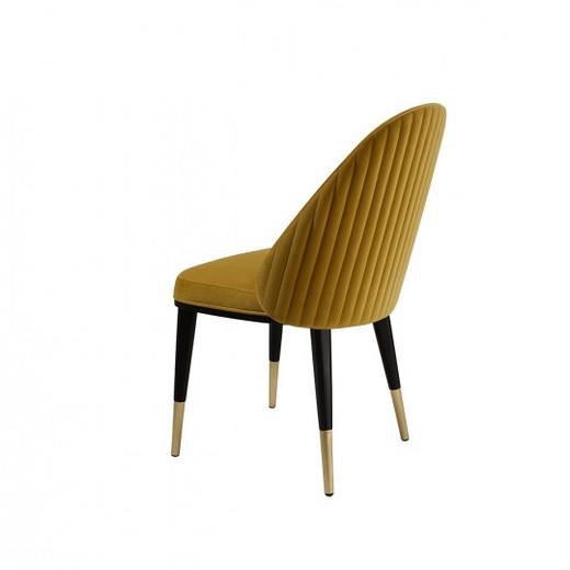 Anima Chair - High-End Brushed Brass & Channel-Back | Mondo