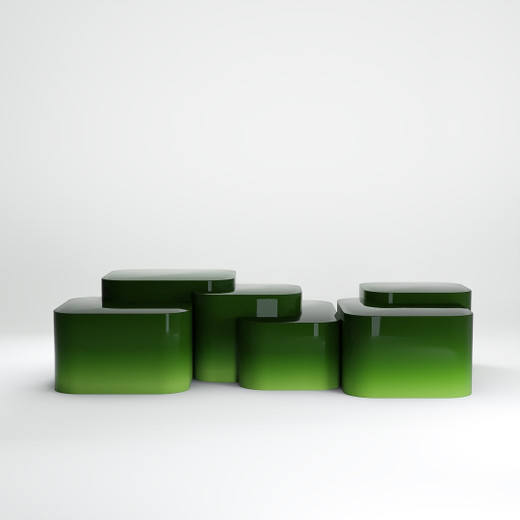 Platea Green Cascade Coffee Table