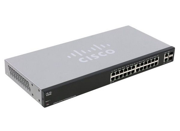 Cisco 220 Series SF220 24-Port x 100Base-TX RJ-45 1U Rack-Mountable Smart Switch