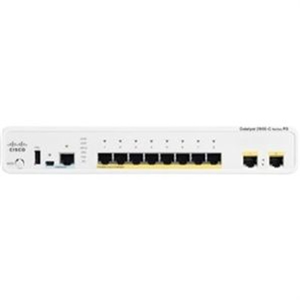 Cisco Catalyst 2960C-8PC-L 8-Ports 10/100/1000Base-T RJ-45 PoE Manageable L2 Switch