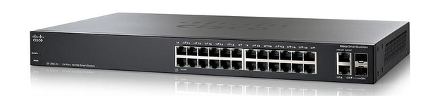 Cisco SF200E 24-Ports 10/100Base-TX Ethernet 2 x Combo Gigabit SFP Port Ethernet Switch