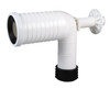 PAN BEND EXTENDED WASTE PLUMBING (White) - 11950