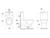 Neilsen CE S or P Trap Wall Faced Toilet (White Gloss) - 13867