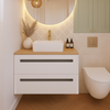 CARLY GLOSS WHITE VANITY - 600mm