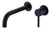YORK WALL BASIN/BATH MIXER SET - MATTE BLACK Matt Black