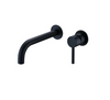 YORK WALL BASIN/BATH MIXER SET - MATTE BLACK Matt Black