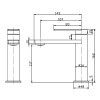 RUKI BASIN MIXER CHROME