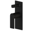 Ruki Wall Mixer with Diverter Matt Black