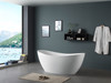HIGHETT 1500 FREESTANDING BATH GLOSS WHITE