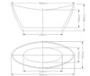 HIGHETT 1500 FREESTANDING BATH GLOSS WHITE