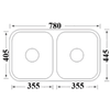 CORA DOUBLE UNDERMOUNT SINK
