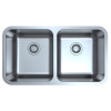 OTUS DOUBLE BOWL UNDERMOUNT SINK 822 x 460 x 230mm 