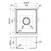 Cora Single Bowl Kitchen Sink 380 x 440 x 200mm