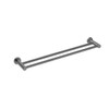 MECCA DOUBLE TOWEL RAIL 600MM GUN METAL