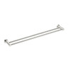 MECCA DOUBLE TOWEL RAIL 800MM BRUSHED NICKEL