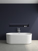 ALEXANDRA V-GROOVE FREESTANDING BATH - GLOSS WHITE