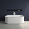 ALEXANDRA V-GROOVE FREESTANDING BATH - GLOSS WHITE