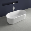 ALEXANDRA V-GROOVE FREESTANDING BATH - GLOSS WHITE
