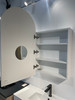 ARIA ARCH SIDE HINGED MIRROR CABINET - 500 x 900mm