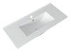 Gilston 900x360 Slimline Ceramic Vanity Top Gloss White