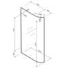 DALLAS CURVED GLASS WALK IN SHOWER SCREEN